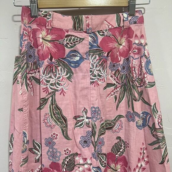 Vintage, 1990's, Cambridge Country Store, Tropical, Floral, Pink, Rose, Blue, Li - Picture 6 of 8